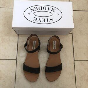 Steve Madden - Daelyn Ankle Strap Sandal (Black, Size 8)